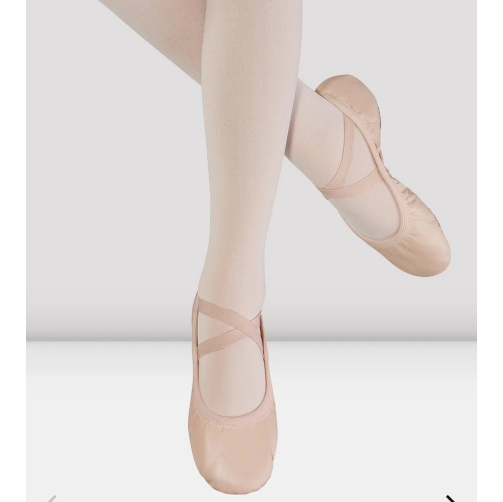 Bloch Leather Ballet Flats with Elastic Straps - 2